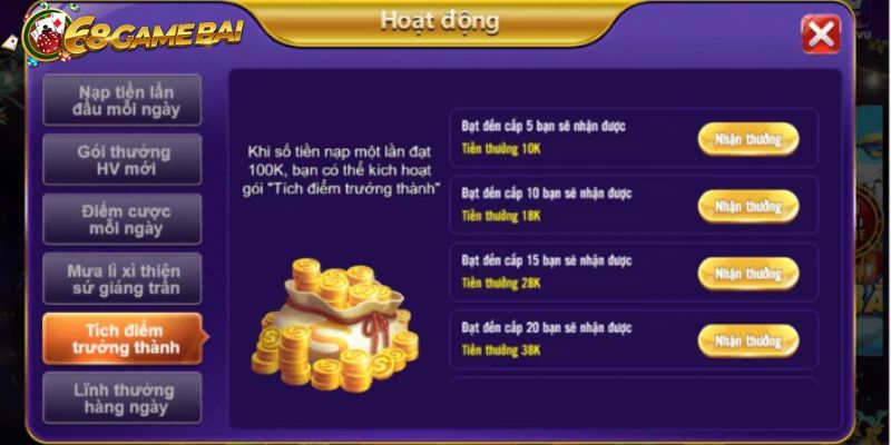 Phân loại các giftcode 68 game bài mới nhất